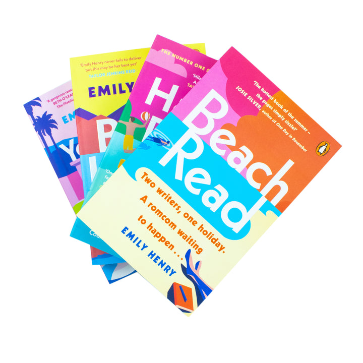 Emily Henry Collection 4 Books Set (Happy Place, Book Lovers, Beach Read, You and Me on Vacation)