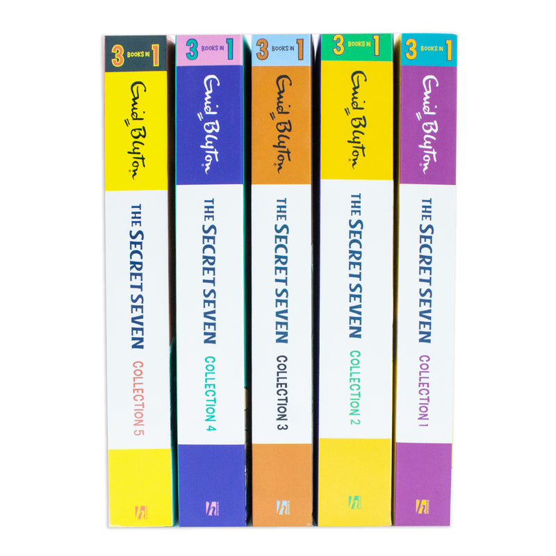 Enid Blyton The Secret Seven Series | 15 Classic Adventure & Mystery Stories | 5 Book Collection | Children's Paperback Fiction | Perfect Gift Ages 8+