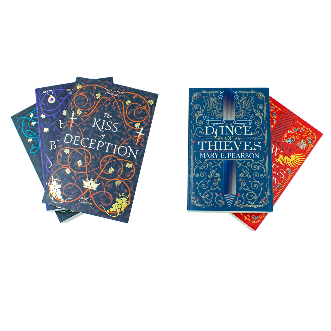 Mary E. Pearson Collection 5 Books Set (Dance of Thieves, Vow of Thieves, The Kiss of Deception, The Heart of Betrayal, The Beauty of Darkness)