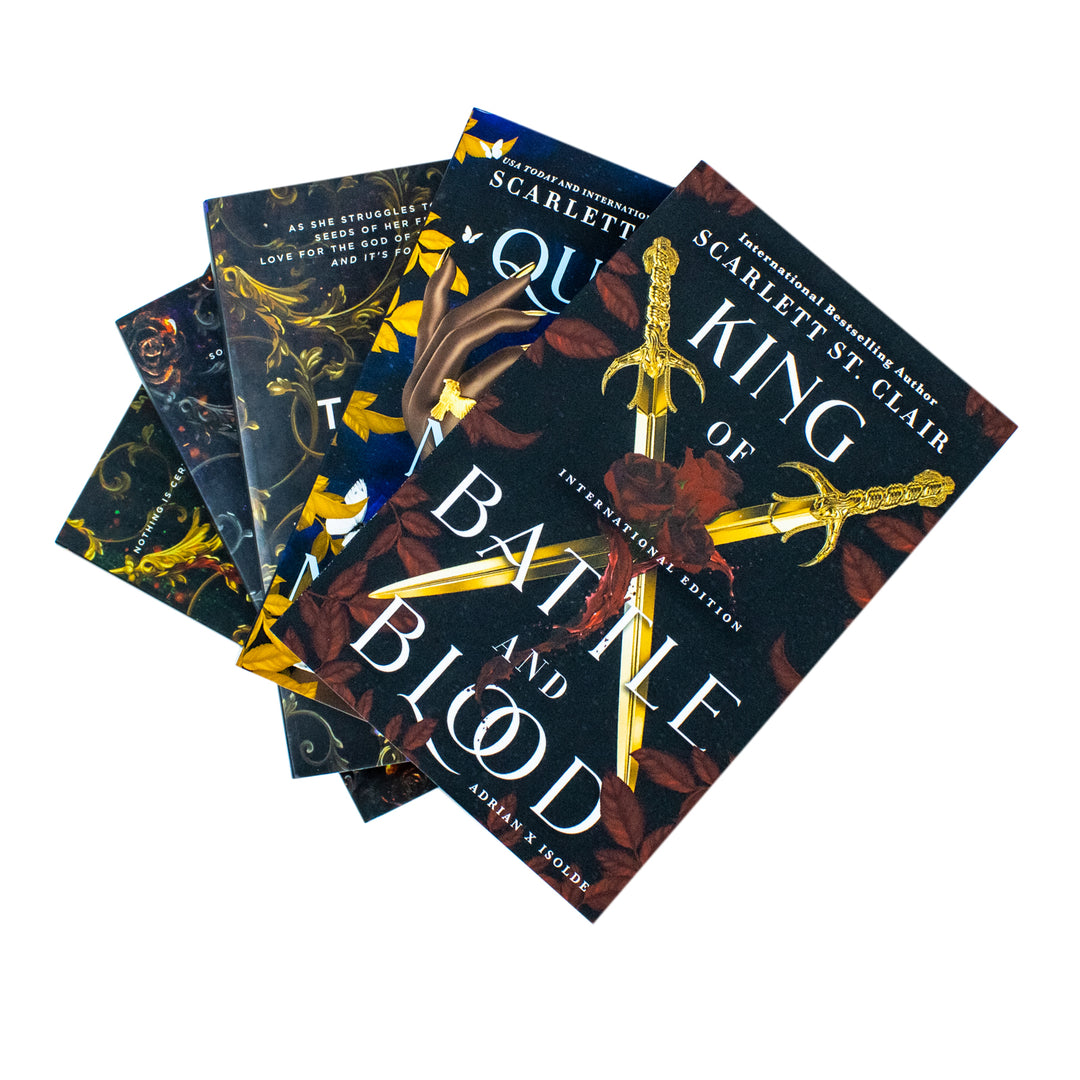 Scarlett St Clair Hades X Persephone & Adrian X Isolde Series Collection 5 Books Set (A Touch of Darkness, A Touch of Ruin, A Touch of Malice, King of Battle and Blood & Queen of Myth and Monsters)