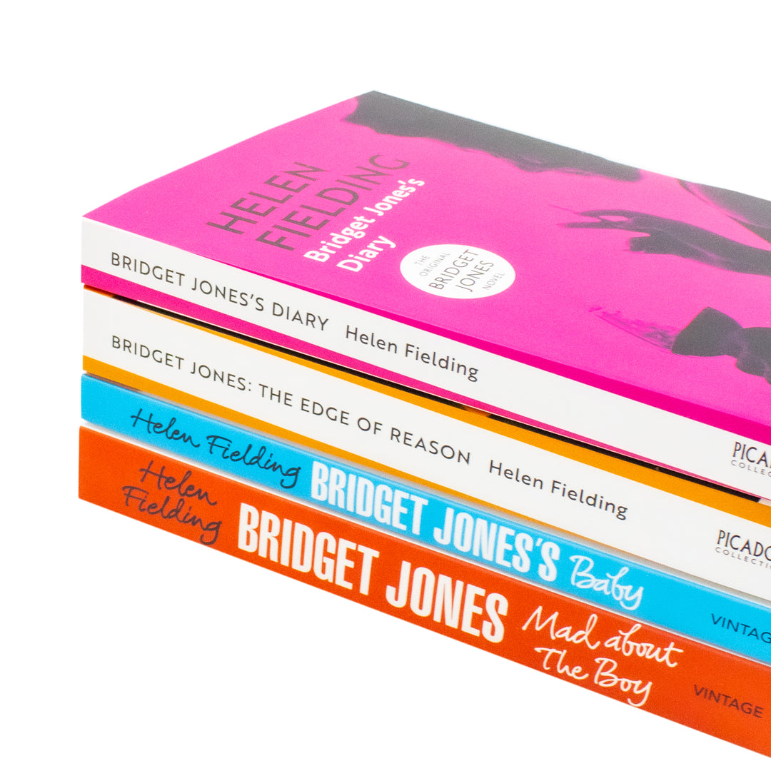 Bridget Jones Series By Helen Fielding Complete 4 Books Collection Set (Bridget Jones's Diary, The Edge of Reason, Mad About the Boy and Bridget Jones's Baby)