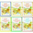 Usborne First Thousand Words Collection 6 Books Set By Heather Amery (First Thousand Words in English, Arabic, Chinese, Italian, French, Spanish)