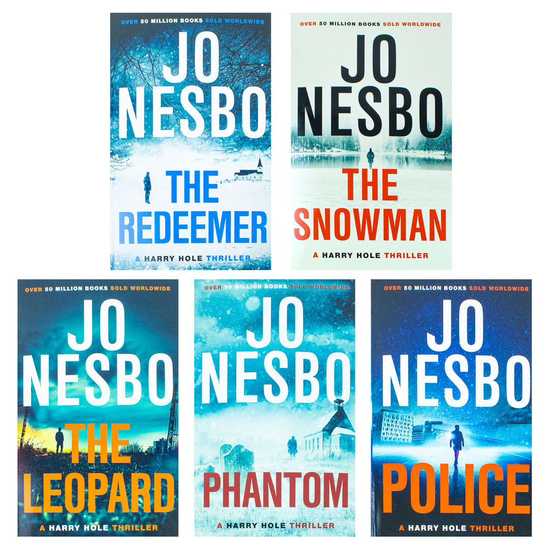 Harry Hole Series 6-10 Collection 5 Books Set By Jo Nesbo (The Redeemer, The Snowman, The Leopard, Phantom and Police)