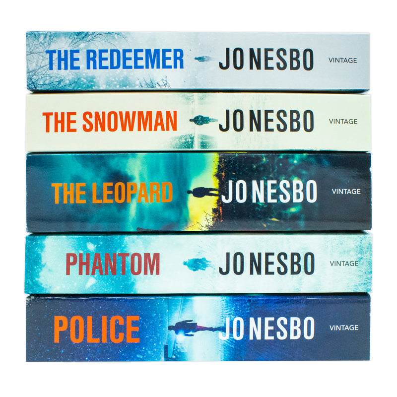 Harry Hole Series 6-10 Collection 5 Books Set By Jo Nesbo (The Redeemer, The Snowman, The Leopard, Phantom and Police)