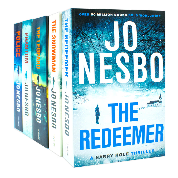 Harry Hole Series 6-10 Collection 5 Books Set By Jo Nesbo (The Redeemer, The Snowman, The Leopard, Phantom and Police)