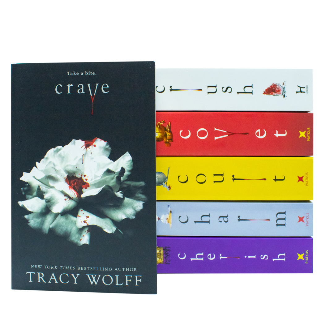 Crave Series 6 Books Collection Set by Tracy Wolff | Fantasy Romance Vampire Book Set for Ages 12+ (Crave, Crush, Covet, Court, Charm & Cherish)