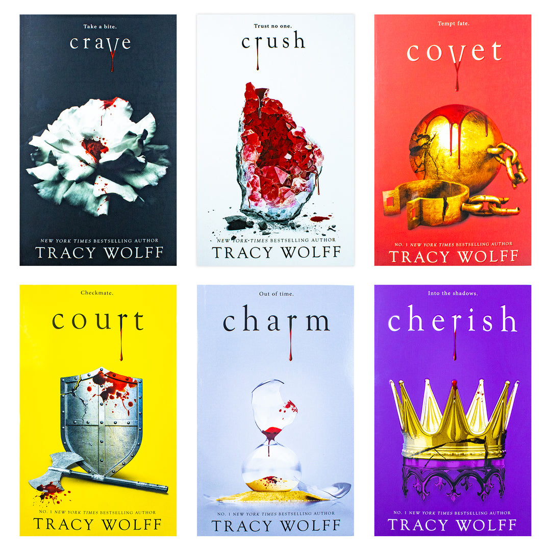 Crave Series 6 Books Collection Set by Tracy Wolff | Fantasy Romance Vampire Book Set for Ages 12+ (Crave, Crush, Covet, Court, Charm & Cherish)