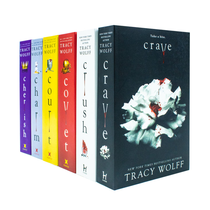 Crave Series 6 Books Collection Set by Tracy Wolff | Fantasy Romance Vampire Book Set for Ages 12+ (Crave, Crush, Covet, Court, Charm & Cherish)