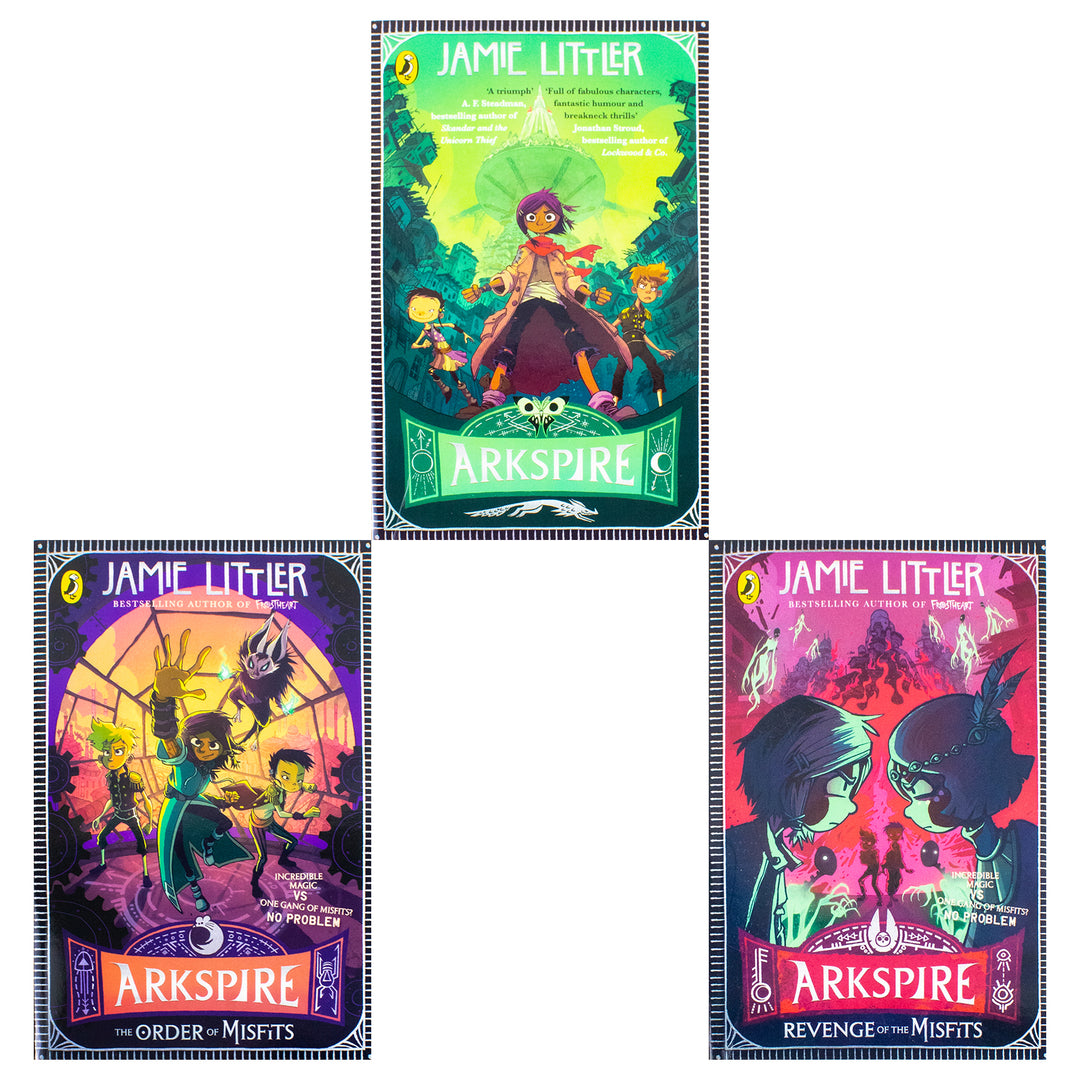 Arkspire Series 3 Books Collection Set By Jamie Littler (Arkspire, The Order of Misfits and Revenge of the Misfits) | Paperback