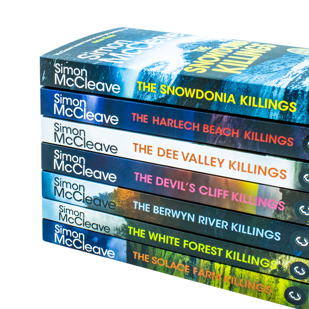 DI Ruth Hunter Series 1-7 Books Collection Set By Simon McCleave (The Snowdonia Killings, The Harlech Beach, The Dee Valley, Devil's Cliffs, The Berwyn River, White Forest and Solace Farm Killings)