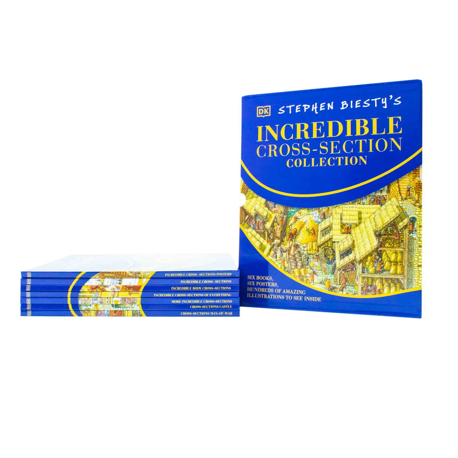 Stephen Biesty's Incredible Cross-Sections 6-Book Collection Box