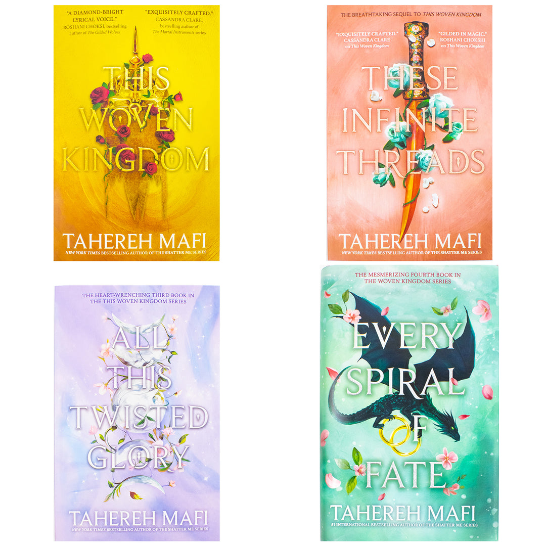This Woven Kingdom Series 4 Books Collection Set By Tahereh Mafi (This Woven Kingdom, These Infinite Threads, All This Twisted Glory and Every Spiral of Fate)