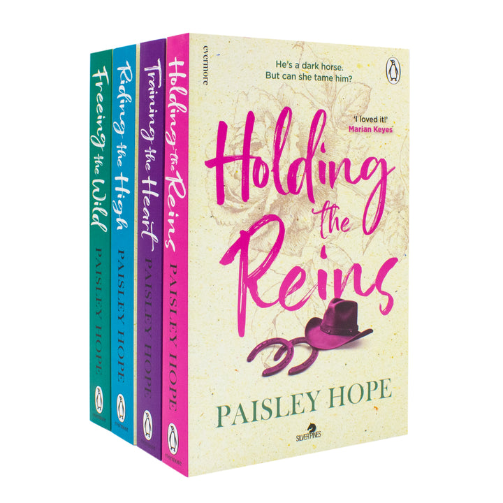 Silver Pines Ranch Series 1-4 Books Collection Set By Paisley Hope | Paperback (Holding the Reins, Training the Heart, Riding the High and Freeing the Wild)