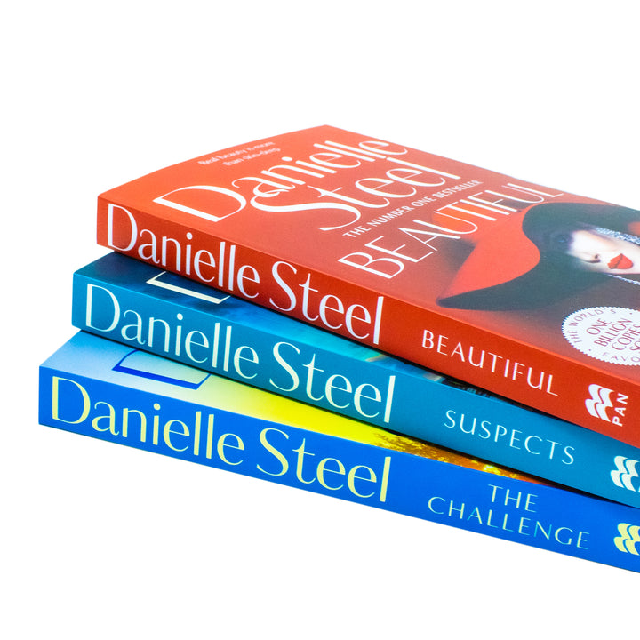 Danielle Steel Collection 3 Books Set - Beautiful, Suspects and The Challenge | Paperback
