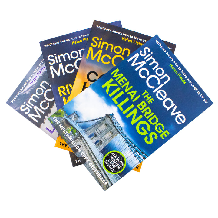 DI Ruth Hunter Series 8-11 Collection 4 Books Set By Simon McCleave (The Menai Bridge Killings, The Conway Harbour Killings, The River Seine Killings and The Lake Vyrnwy Killings) | Paperback
