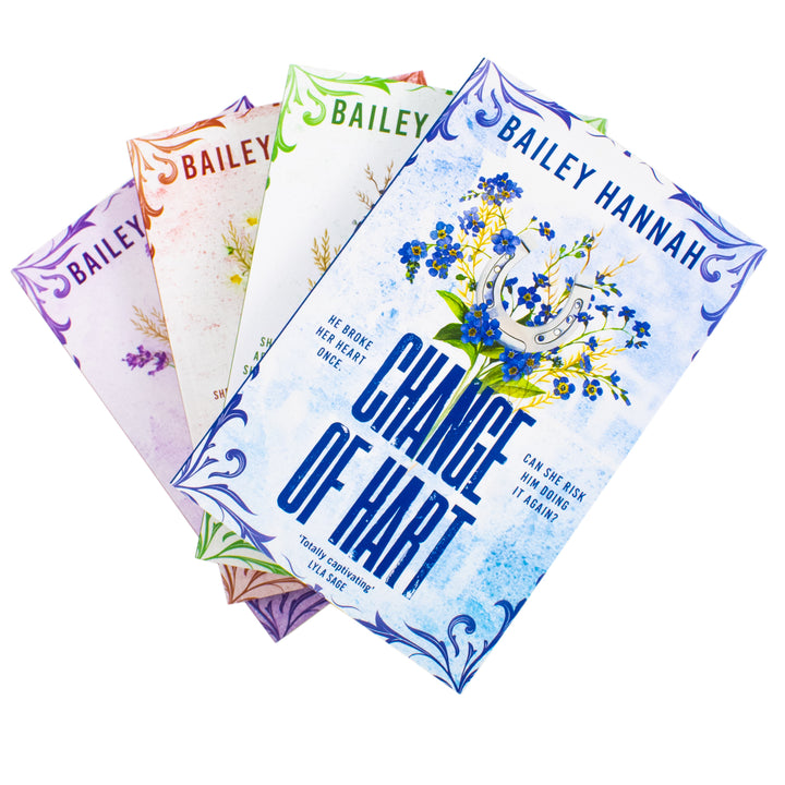Wells Ranch Series 1-4 Books Collection Set By Bailey Hannah (Alive and Wells, Seeing Red, Change of Hart and At Whit's End) | Paperback