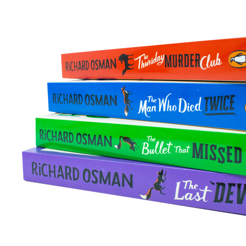 Richard Osman 4 Book Set – The Thursday Murder Club, The Man Who Died Twice & More | Mystery, Crime Thrillers, UK Author, Paperback Collection