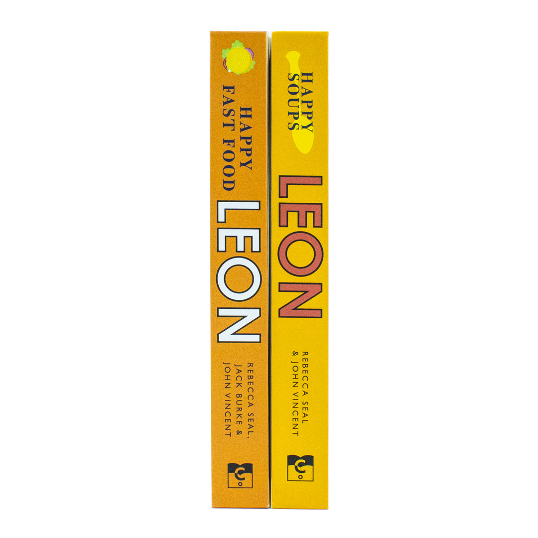 Happy Leons Collection 2 Books Set By Rebecca Seal, John Vincent, Jack Burke (Leon Happy Fast Food & Leon Happy Soups)