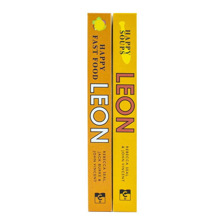 Happy Leons Collection 2 Books Set By Rebecca Seal, John Vincent, Jack Burke (Leon Happy Fast Food & Leon Happy Soups)