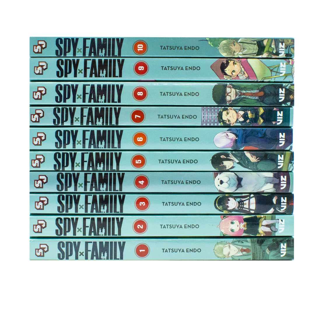 Spy x Family Volume 1–10 Book Collection Set by Tatsuya Endo – Action, Comedy & Espionage Manga Series for Teens,Perfect for Fans of Thrilling Stories