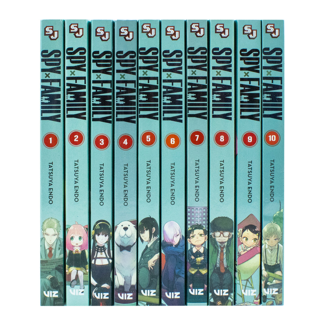 Spy x Family Volume 1–10 Book Collection Set by Tatsuya Endo – Action, Comedy & Espionage Manga Series for Teens,Perfect for Fans of Thrilling Stories