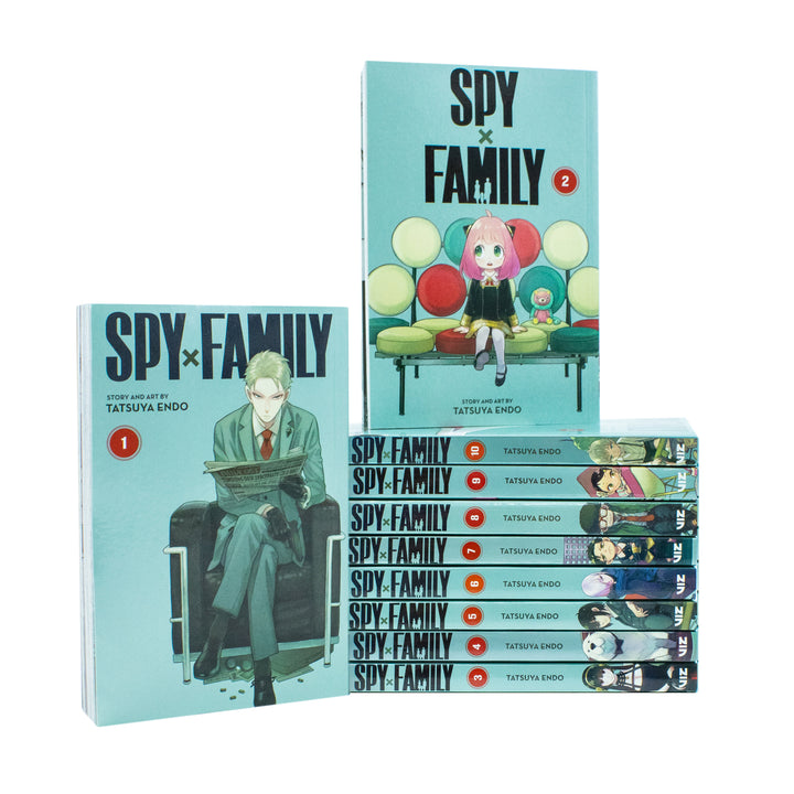 Spy x Family Volume 1–10 Book Collection Set by Tatsuya Endo – Action, Comedy & Espionage Manga Series for Teens,Perfect for Fans of Thrilling Stories