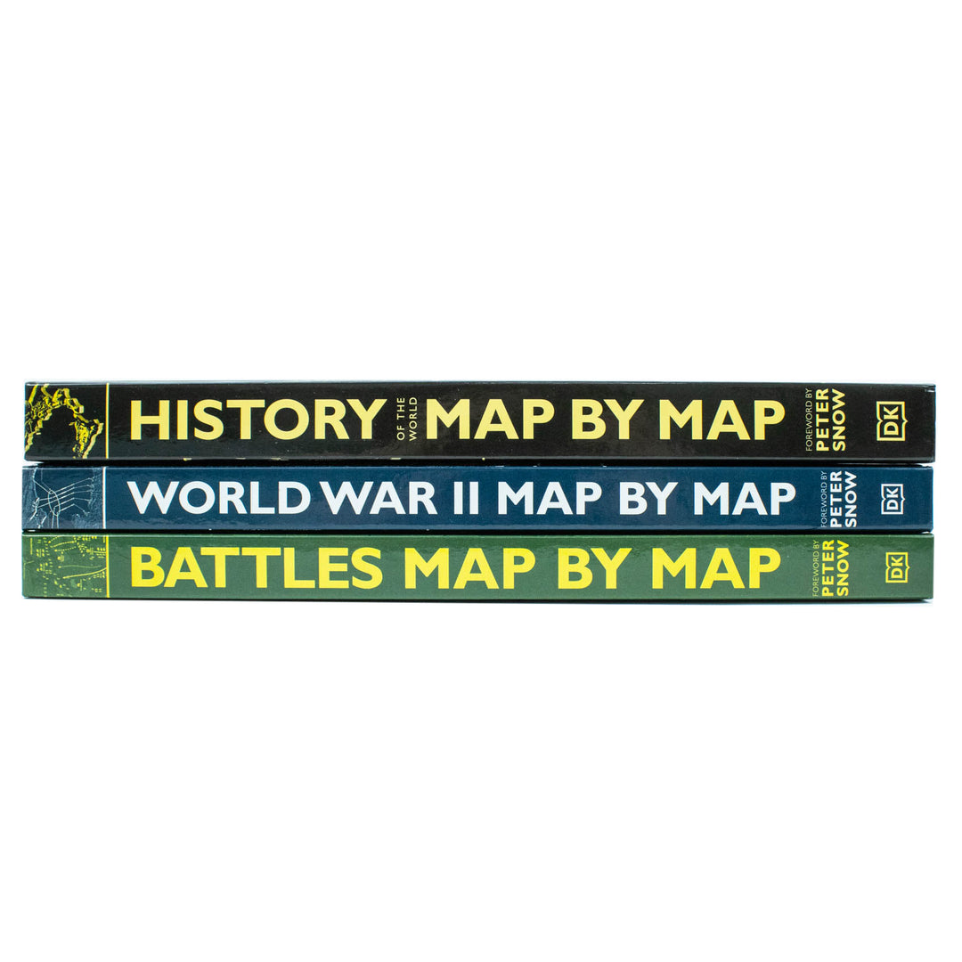 Map by Map Series 3 Books Collection by Peter Snow – Educational History Books on Battles, WWII, World History, Geography, & Visual Learning for Kids