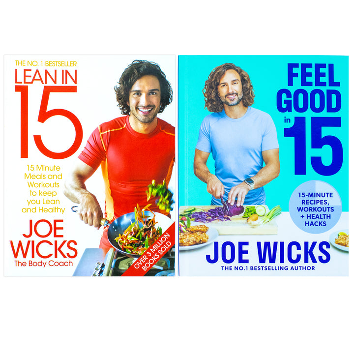 Lean in 15 The Shift Plan and [Hardcover] Feel Good In 15 By Joe Wicks 2 Books Collection Set