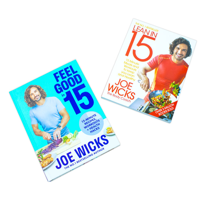 Lean in 15 The Shift Plan and [Hardcover] Feel Good In 15 By Joe Wicks 2 Books Collection Set