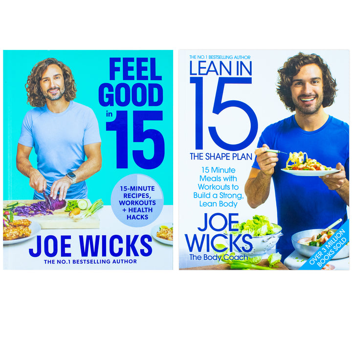 Lean in 15 The Shape Plan and [Hardcover] Feel Good In 15 By Joe Wicks 2 Books Collection Set