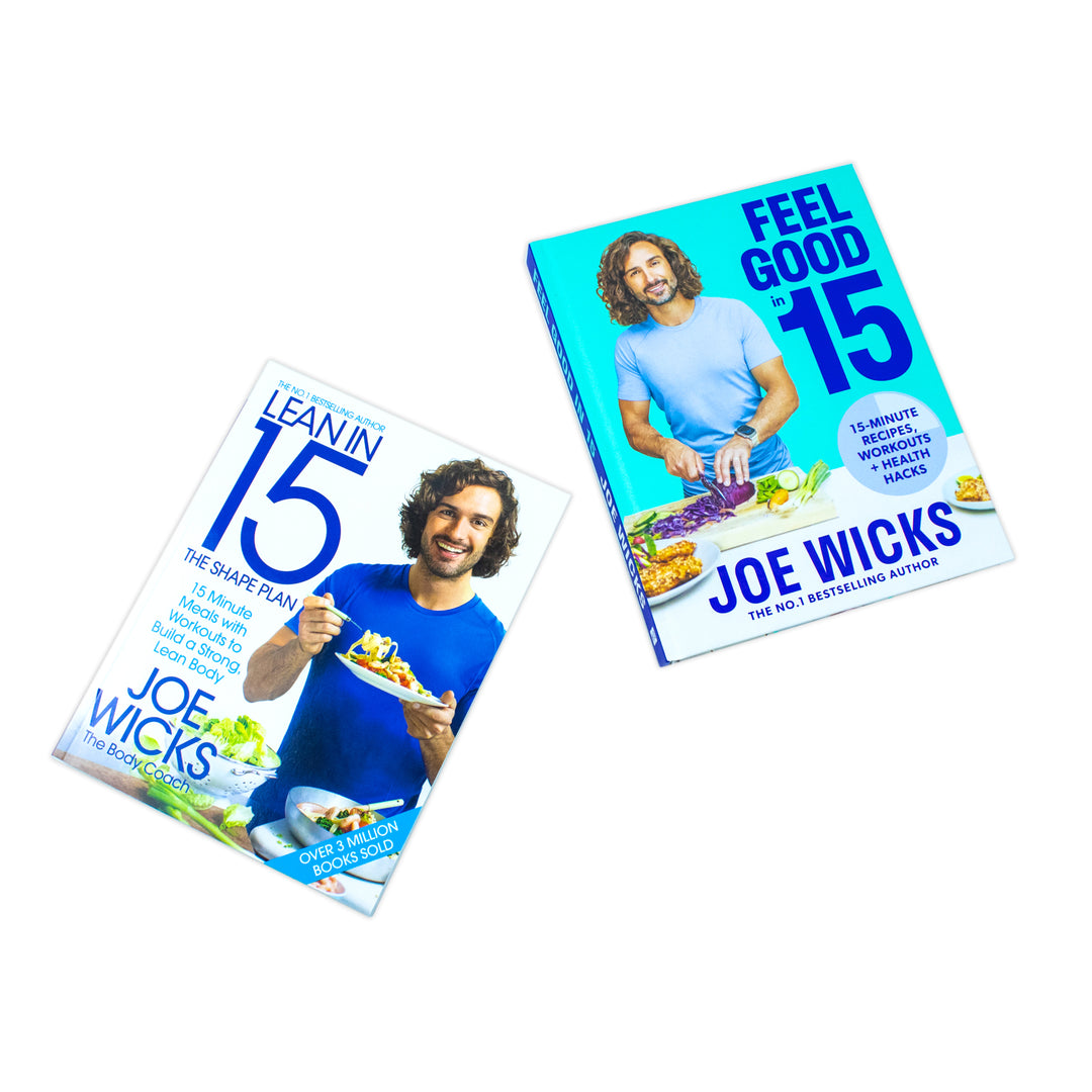 Lean in 15 The Shape Plan and [Hardcover] Feel Good In 15 By Joe Wicks 2 Books Collection Set