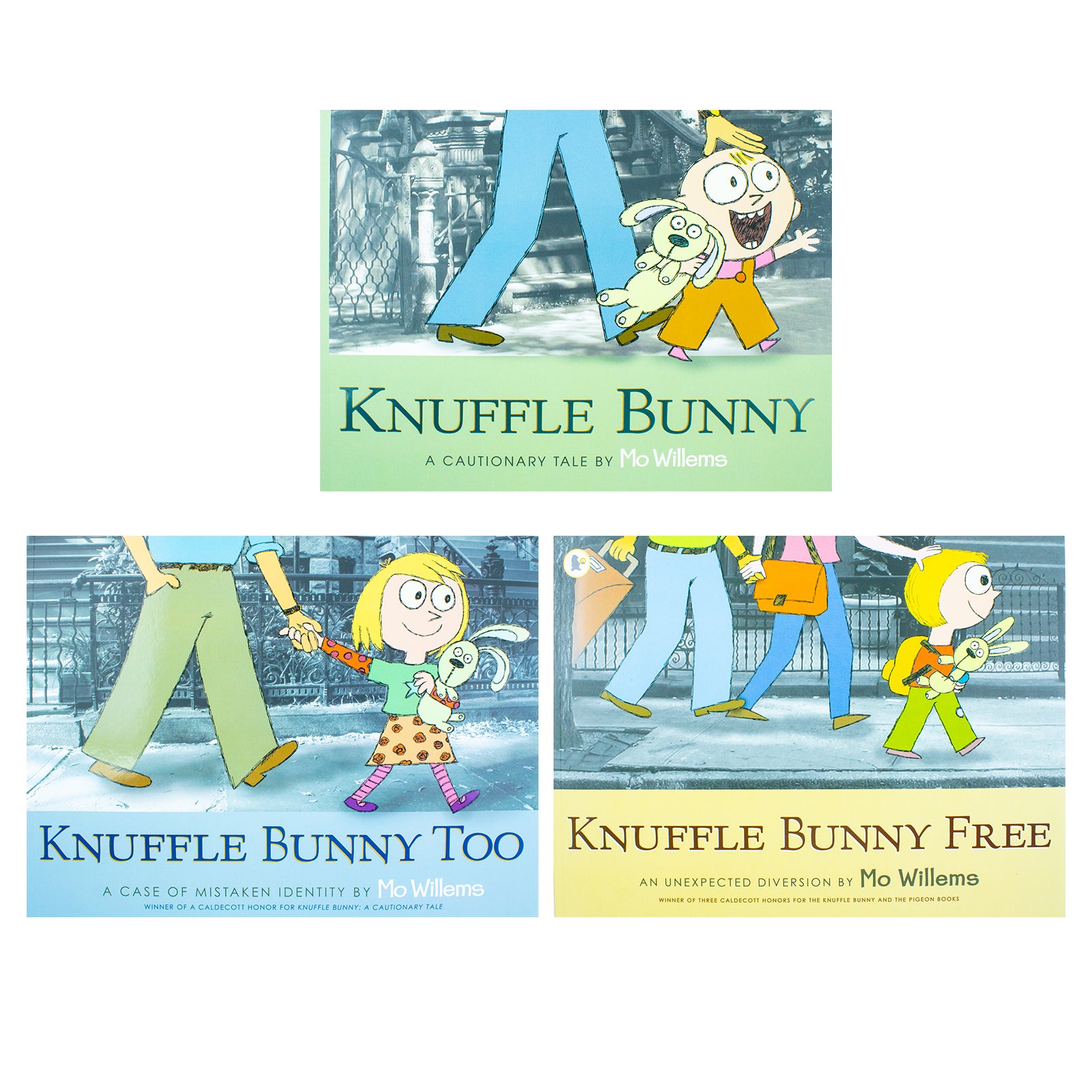 Knuffle Bunny Series by Mo Willems - 3 Hardback Books for Kids