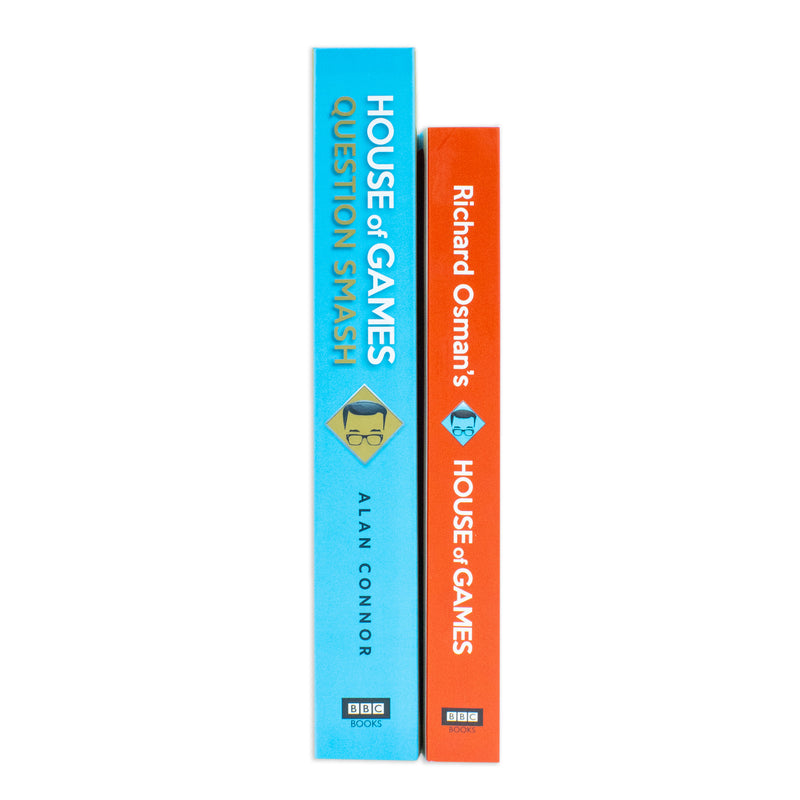 Richard Osman's House of Games & Question Smash by Richard Osman, Alan Connor – 2 Book Collection Set | Fun Trivia, Puzzle, BBC Books, Paperback