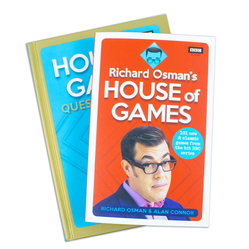 Richard Osman's House of Games & Question Smash by Richard Osman, Alan Connor – 2 Book Collection Set | Fun Trivia, Puzzle, BBC Books, Paperback