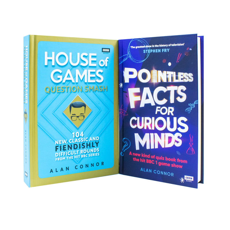 Alan Connor Collection 2 Books Set (House of Games Question Smash & Pointless Facts for Curious Minds)