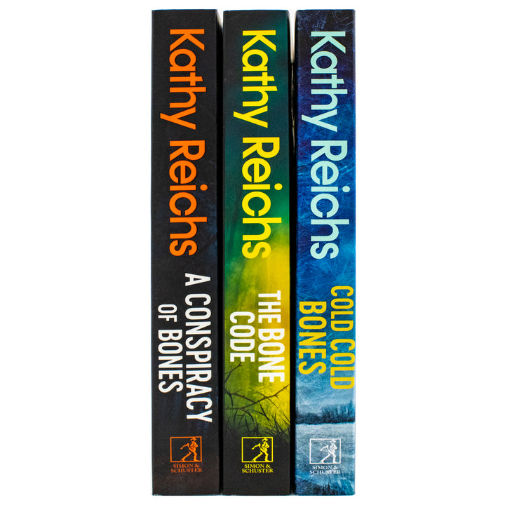 Temperance Brennan Series 19-21 Book Collection by Kathy Reichs | Mystery Thriller Novels: Cold Bones, Conspiracy of Bones, Bone Code | Crime, Fiction
