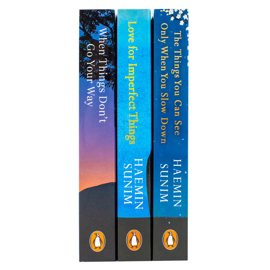 Haemin Sunim Collection 3 Books Set (The Things You Can See Only When You Slow Down, When Things Don't Go Your Way, Love for Imperfect Things) | Paperback