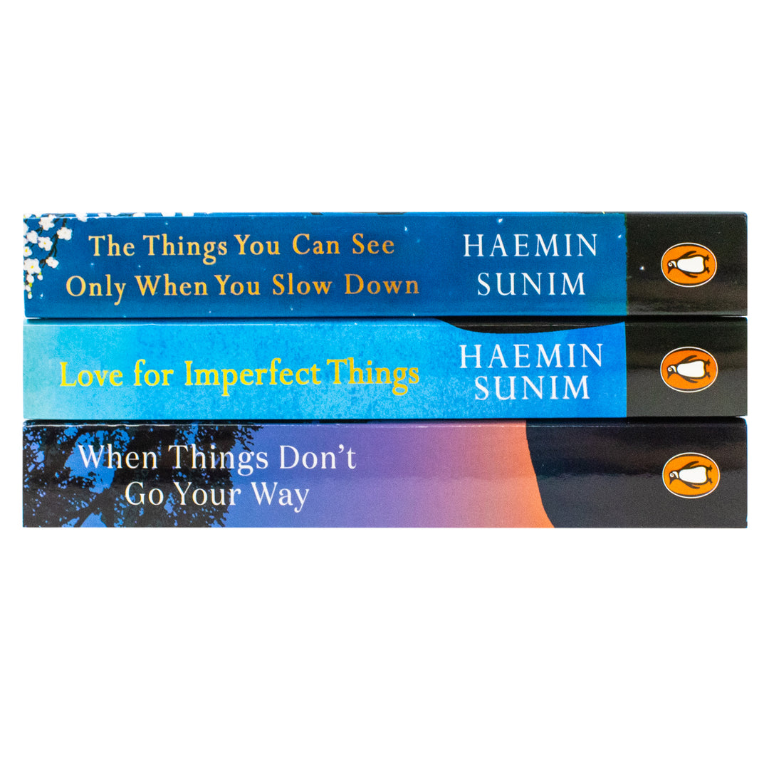 Haemin Sunim Collection 3 Books Set (The Things You Can See Only When You Slow Down, When Things Don't Go Your Way, Love for Imperfect Things) | Paperback