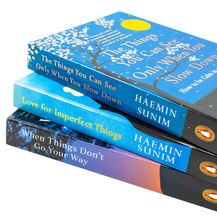 Haemin Sunim Collection 3 Books Set (The Things You Can See Only When You Slow Down, When Things Don't Go Your Way, Love for Imperfect Things) | Paperback