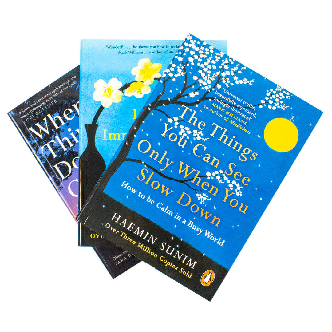 Haemin Sunim Collection 3 Books Set (The Things You Can See Only When You Slow Down, When Things Don't Go Your Way, Love for Imperfect Things) | Paperback