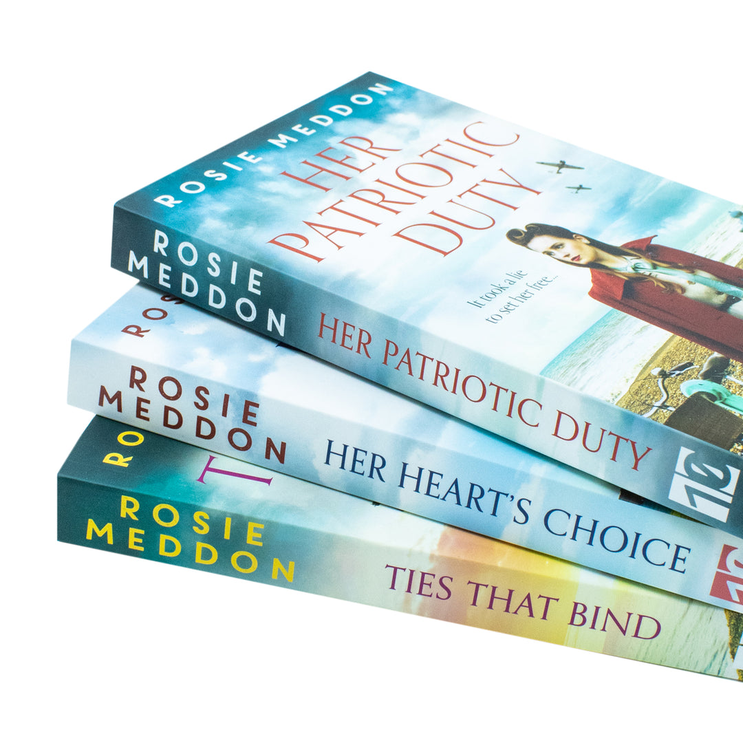 On the Home Front Series 3 Books Collection Set By Rosie Meddon (Her Heart's Choice, Ties That Bind and Her Patriotic Duty)