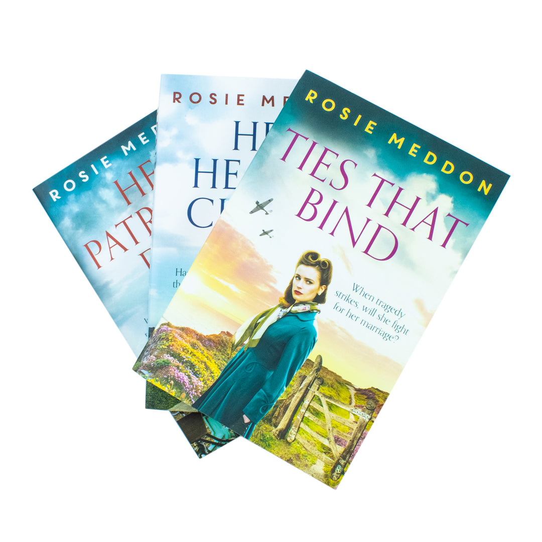 On the Home Front Series 3 Books Collection Set By Rosie Meddon (Her Heart's Choice, Ties That Bind and Her Patriotic Duty)