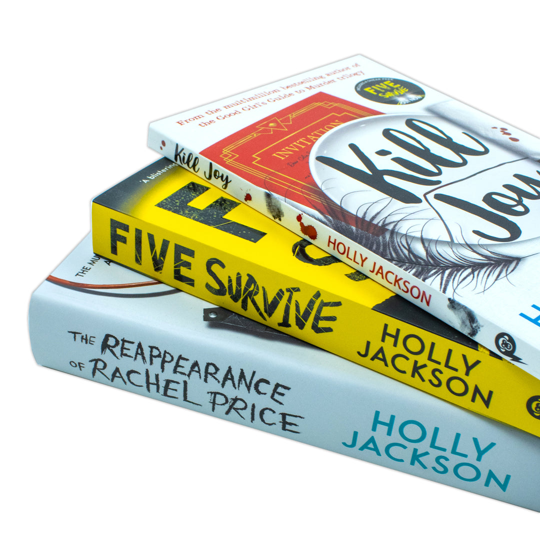 Holly Jackson Collection 3 Books Set (Kill Joy, The Reappearance of Rachel Price and Five Survive)