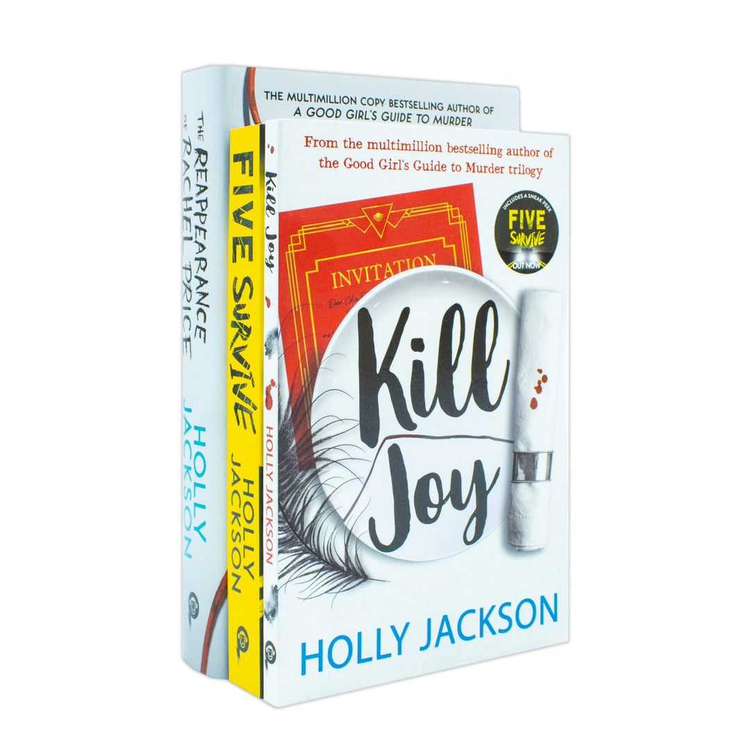 Holly Jackson Collection 3 Books Set (Kill Joy, The Reappearance of Rachel Price and Five Survive)
