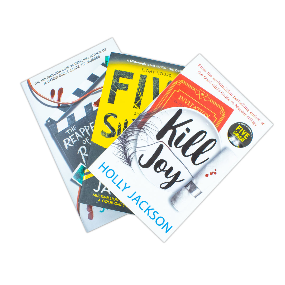 Holly Jackson Collection 3 Books Set (Kill Joy, The Reappearance of Rachel Price and Five Survive)