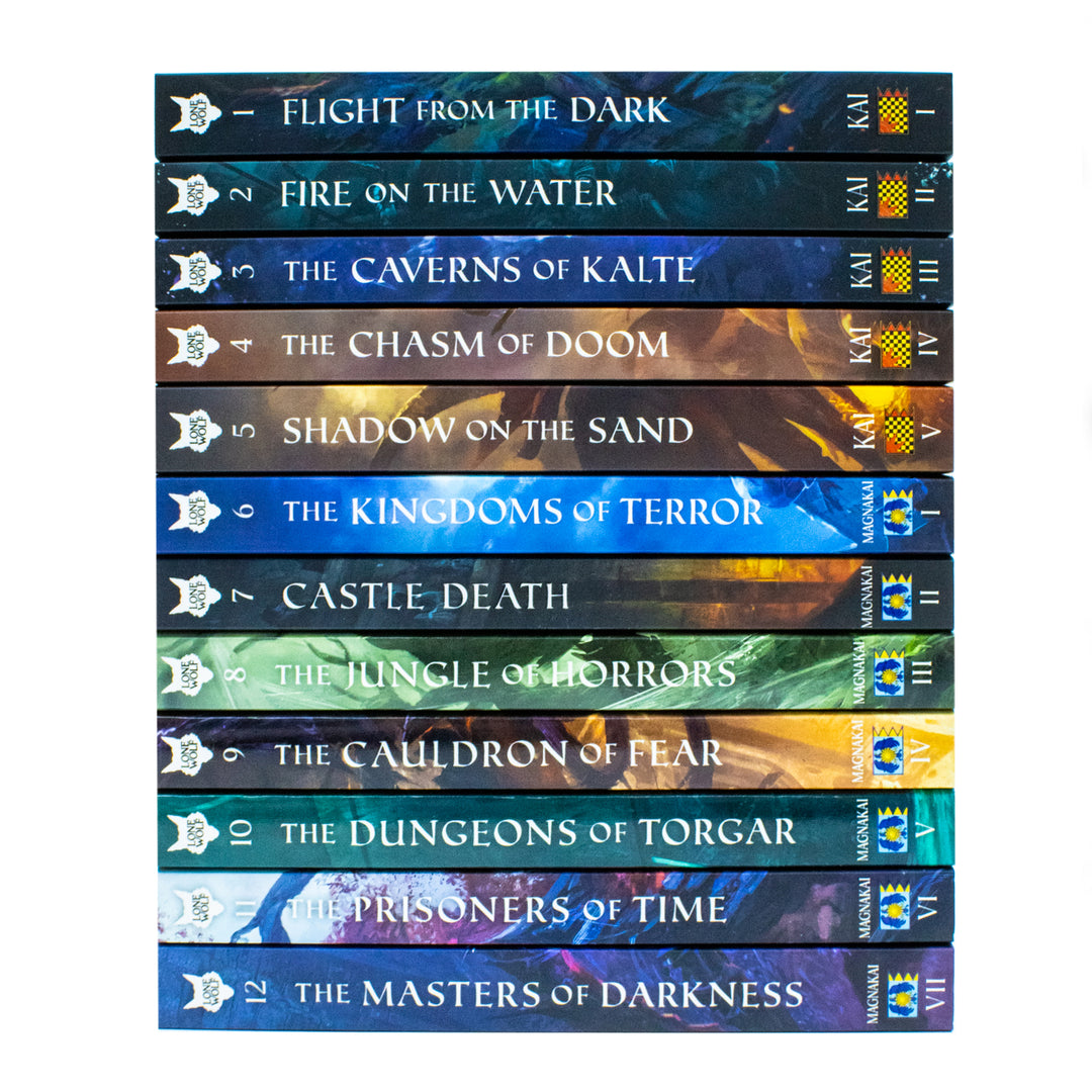 Lone Wolf Series Books 1-12 Collection Set by Joe Dever | Epic Fantasy Adventure Book Set: Flight from the Dark,Fire on the Water, Castle Death & More
