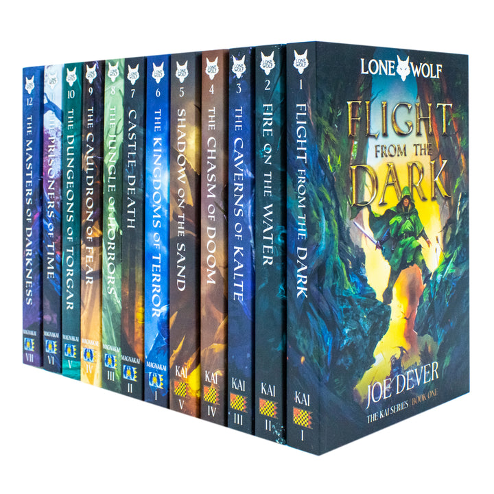 Lone Wolf Series Books 1-12 Collection Set by Joe Dever | Epic Fantasy Adventure Book Set: Flight from the Dark,Fire on the Water, Castle Death & More