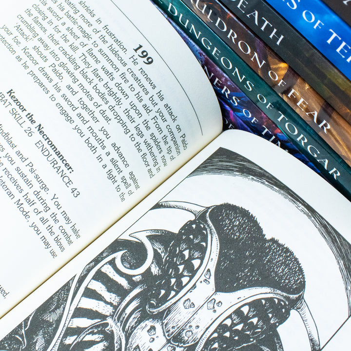 Lone Wolf Series Books 1-12 Collection Set by Joe Dever | Epic Fantasy Adventure Book Set: Flight from the Dark,Fire on the Water, Castle Death & More