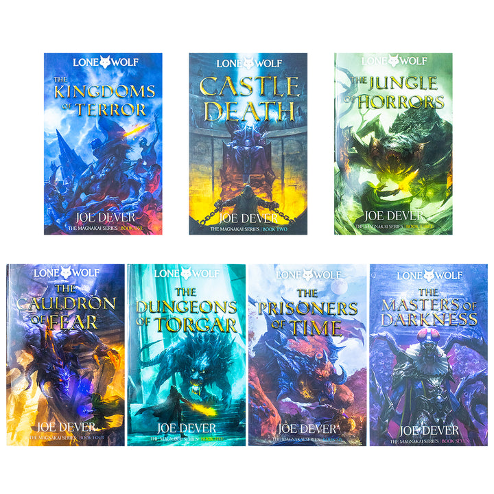 Lone Wolf Series Books 6-12 Collection by Joe Dever | Fantasy Adventure Book Set: Kingdoms of Terror, Castle Death, Jungle of Horrors & More