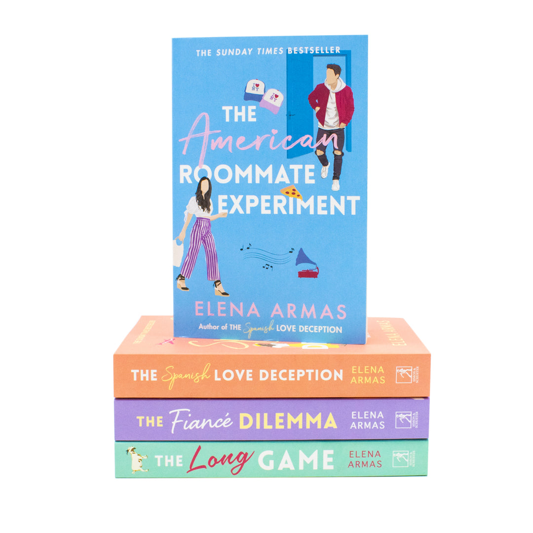 Elena Armas Collection 4 Books Set (The American Roommate Experiment, The Fiance Dilemma, The Spanish Love Deception and The Long Game) | Paperback
